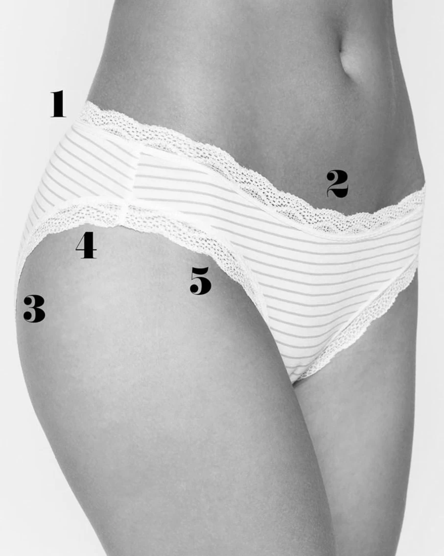 Stripe and Stare Women's Raspberry Knickers - Soft Cotton Underwear