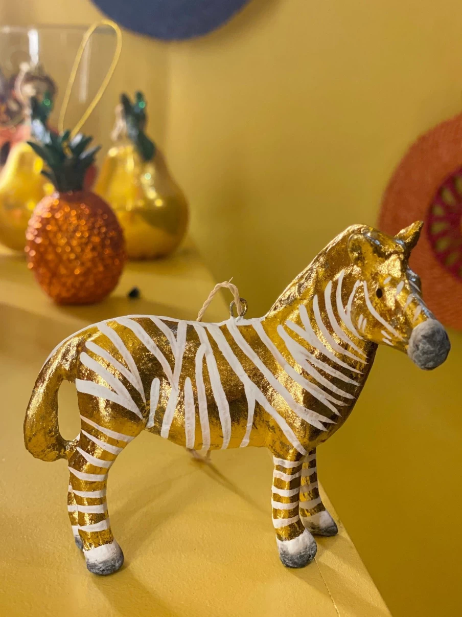 Cody Foster Fantastical Zebra Figurine - Unique Handcrafted Home Decor Ornament