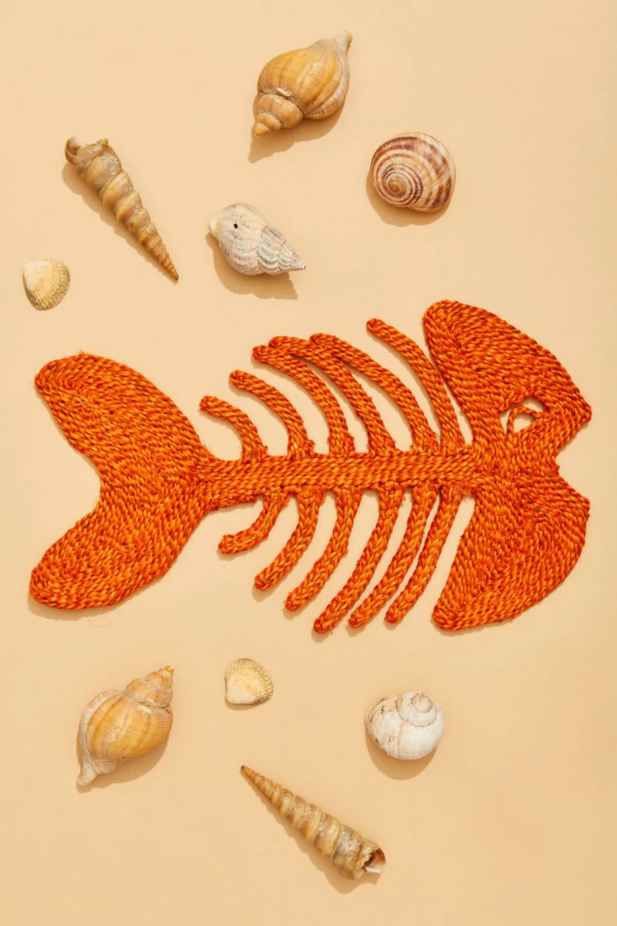 "The Jacksons Orange Fish Design Silicone Placemat – Non-Slip & Waterproof Dining Table Mat"