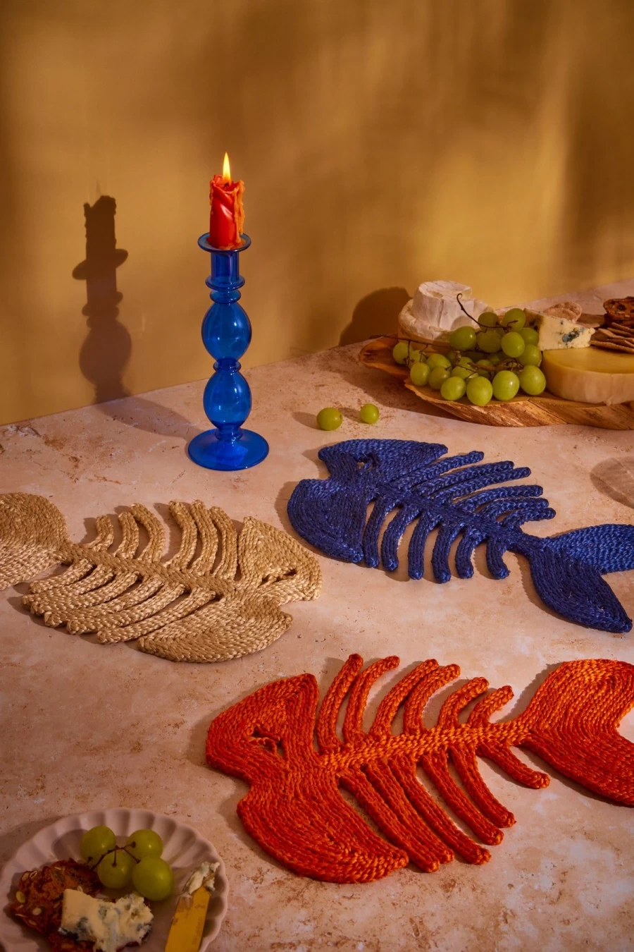 The Jacksons Dark Natural Fish-Themed Placemat for Dining Table Decor